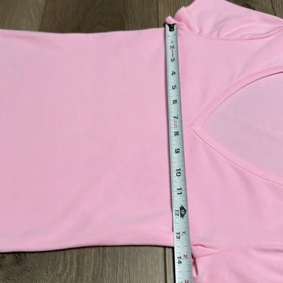 Lilly Pulitzer V-Neck Short Sleeve Pink Tee Shirt Size‎ XS - Picture 5 of 7